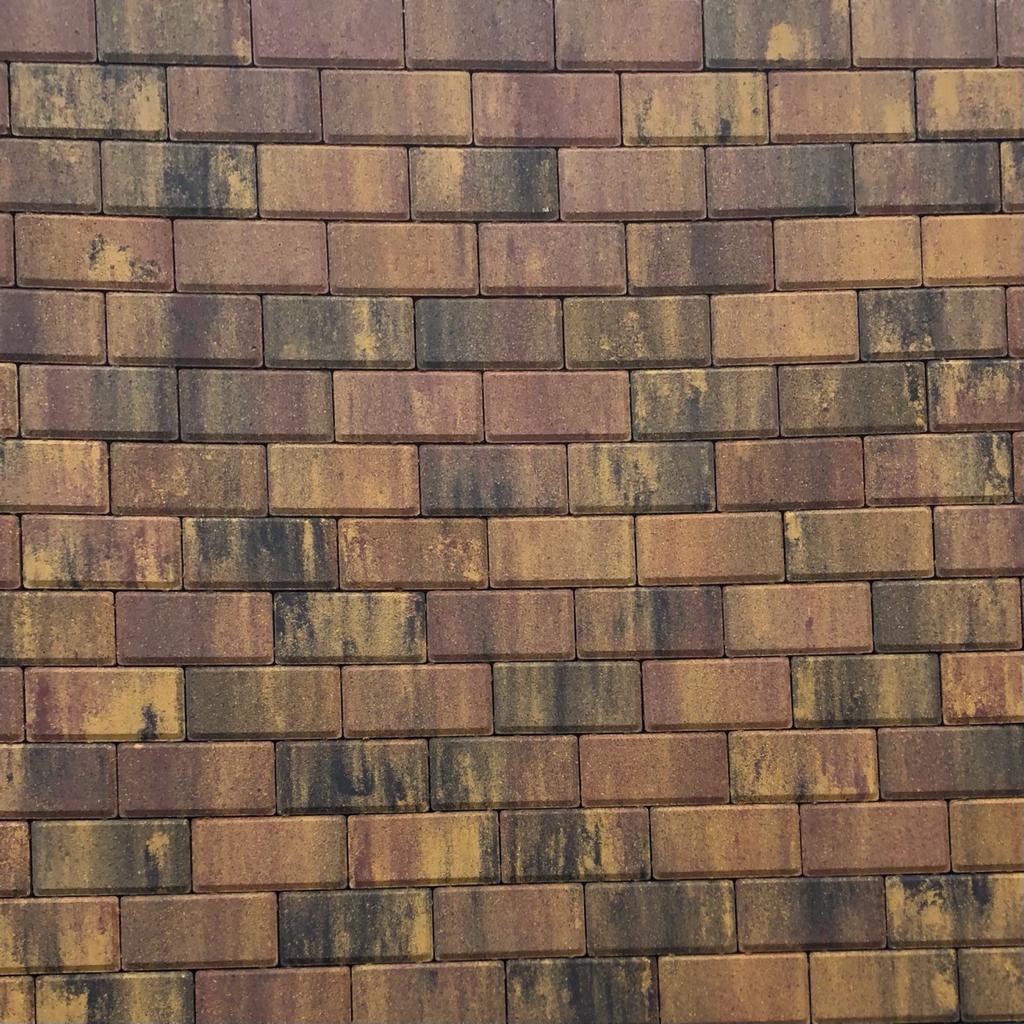 Троутарная плитка ColorMix с коричневым, темно-серым и желтым цветами в основе